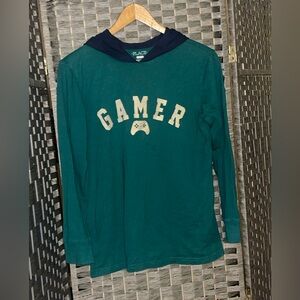 Place Teal Gamer Hoodie with Navy Accents